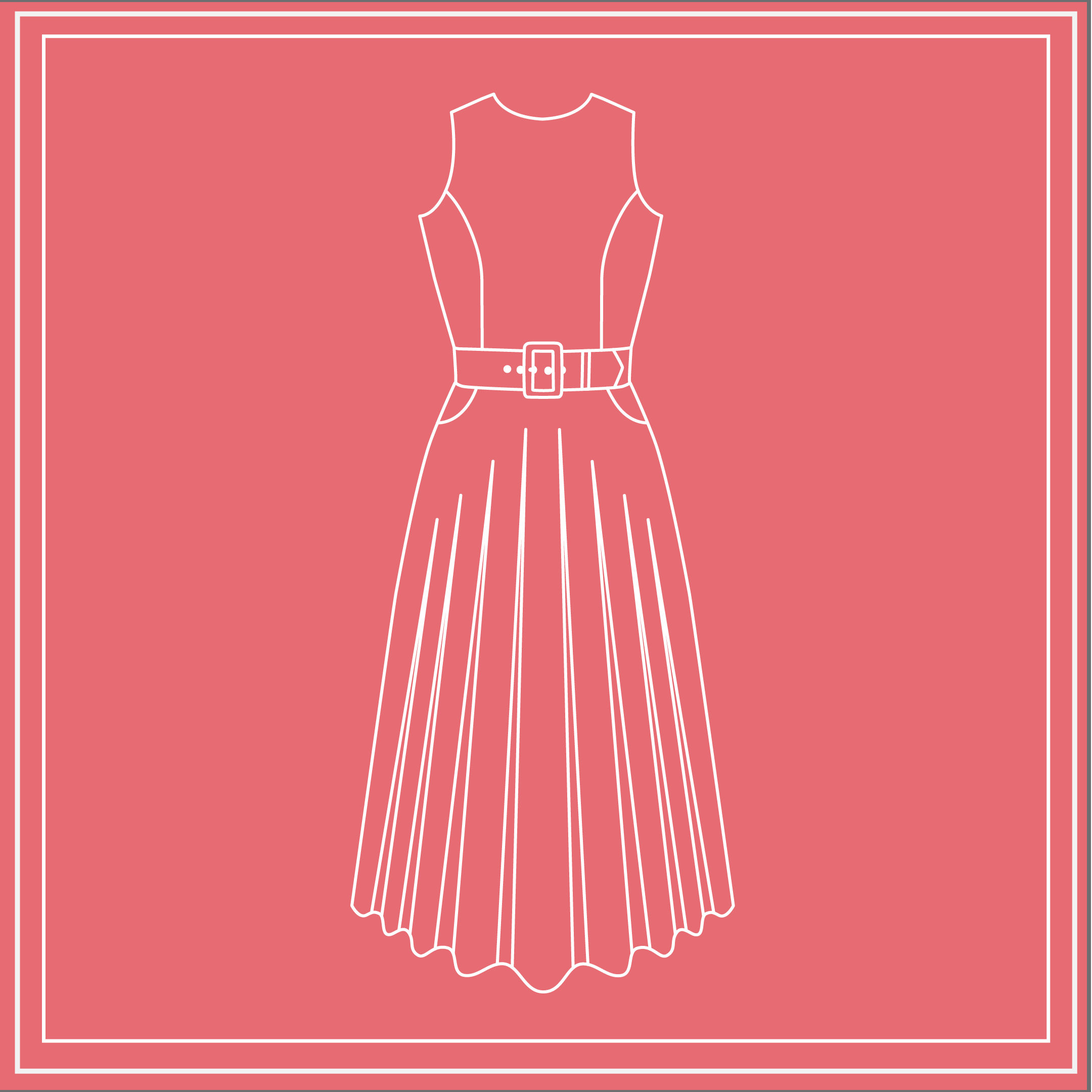 white christmas dresses The Circle Skirt Dress Pattern – Susan Khalje Couture main image 0