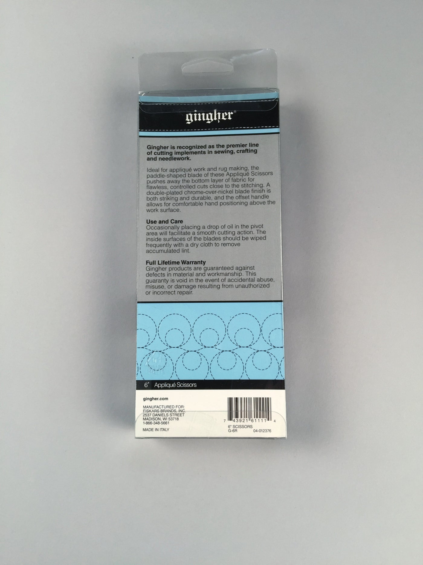 Gingher 6 Applique Scissors – Susan Khalje Couture